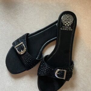 Vince Camuto Black Slide Sandals